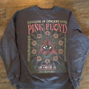Pink Floyd Live in Concert Crewneck Sweater - Gray